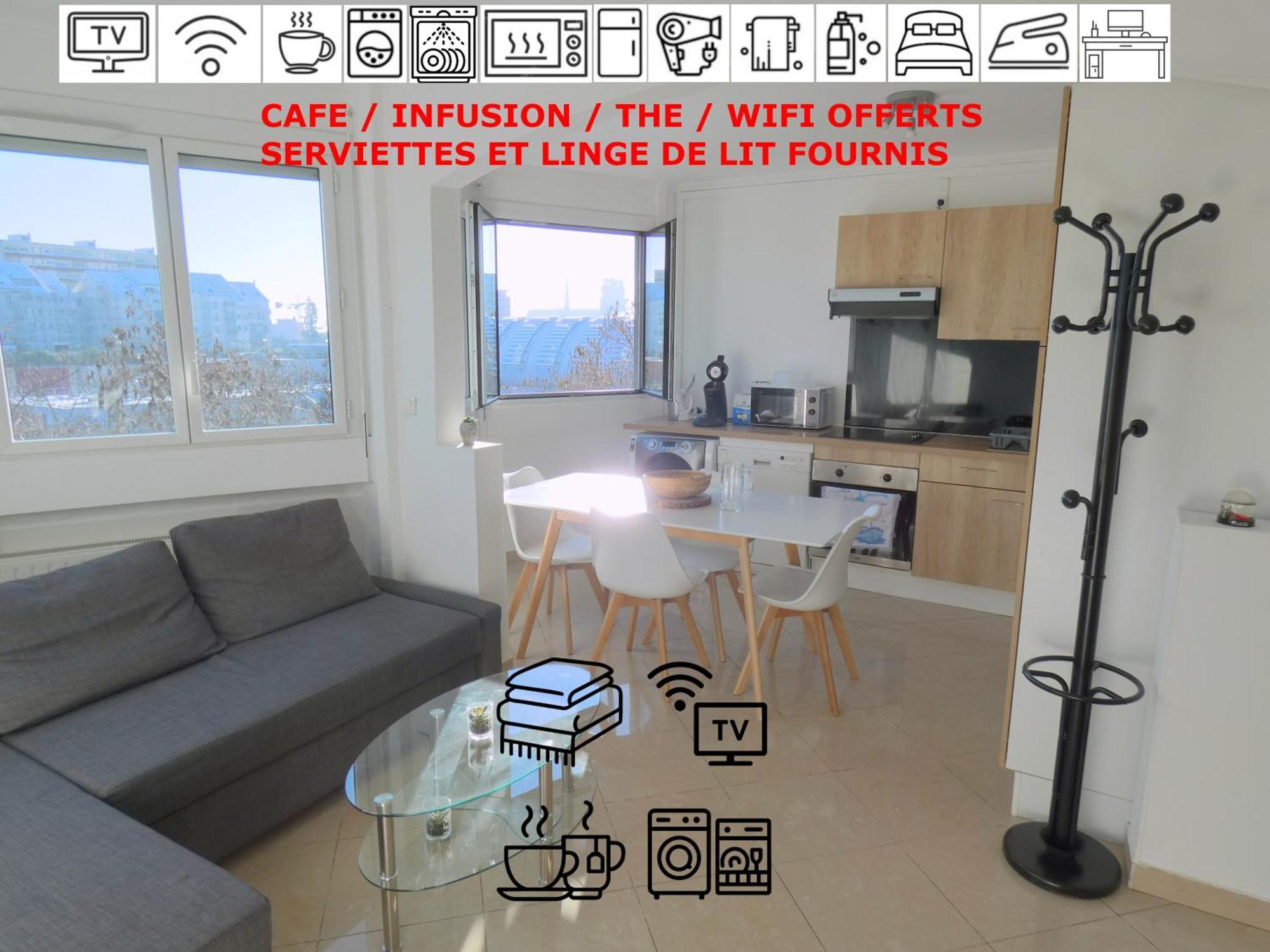 Ferienwohnung 37M2 Lumineux Face Gare Sncf, Wifi Et Cafe Et The Offerts Orléans Exterior foto